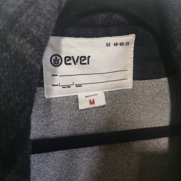 Ever Gray and Black Cropped Wool Coat Size M - Picture 7 of 7